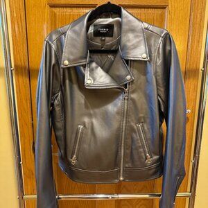 Torrid Faux Leather Metallic Moto Jacket, 1X